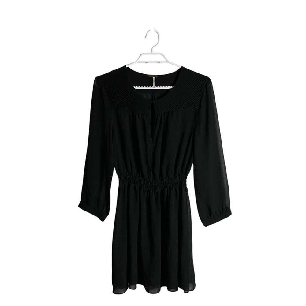 Temperance Women's Black Sheer Formal Tunic Top
